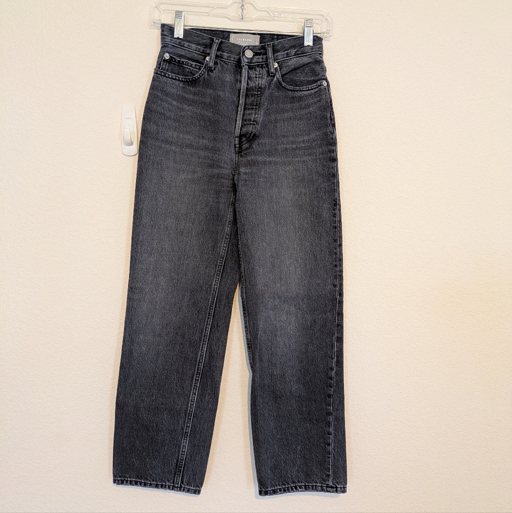 Everlane The 90s Way High Jean High Rise Faded Black 🖤 sz 23 -measures to sz 26 - Picture 15 of 16